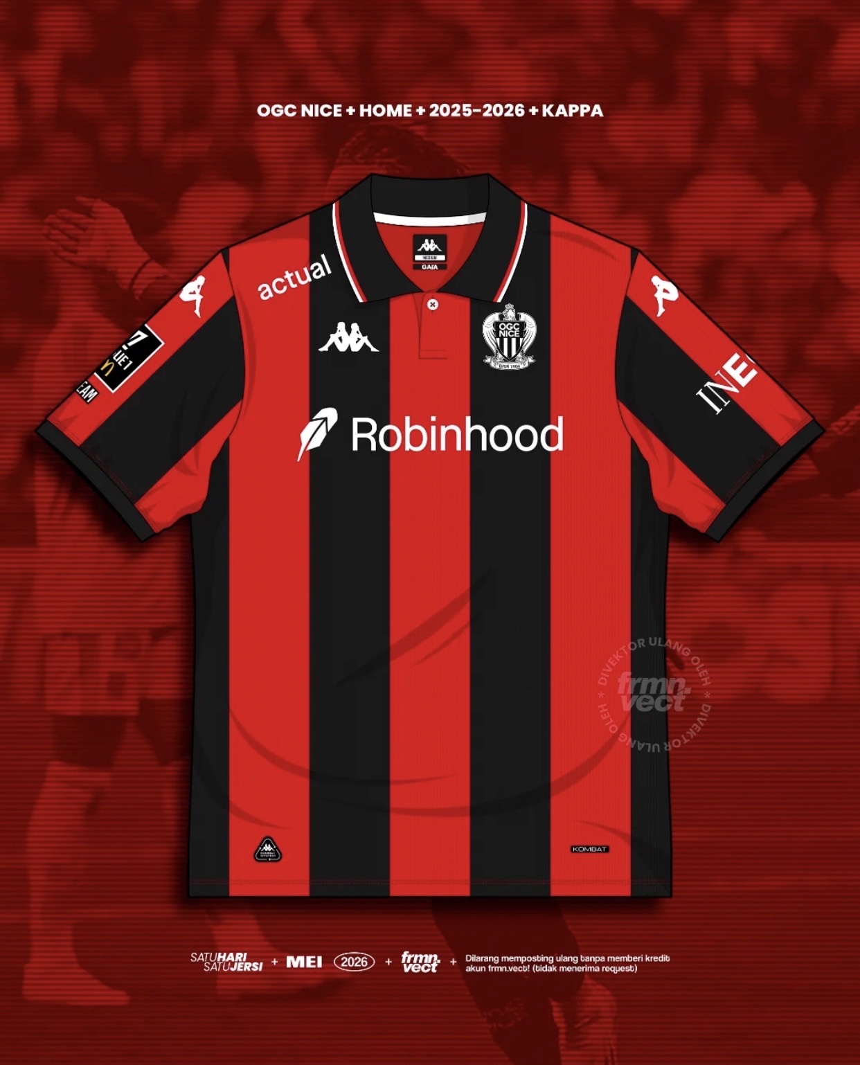 OGC Nice 2025/26 Home & Away Jersey