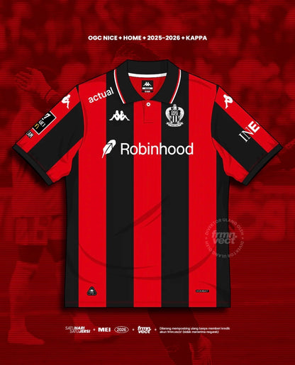 OGC Nice 2025/26 Home & Away Jersey